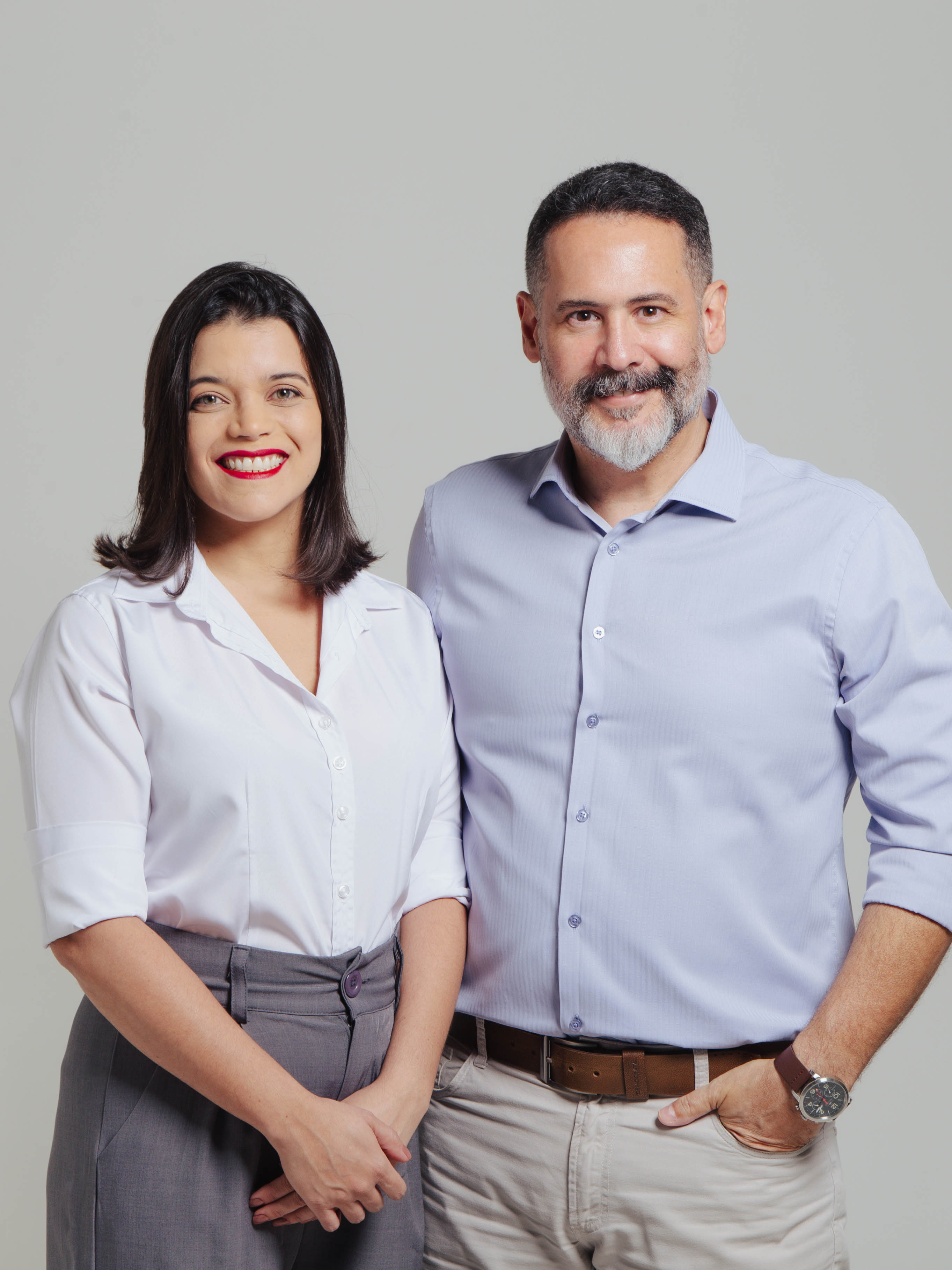 Foto dos autores Alexandre Oliveira e Bruna Alencar